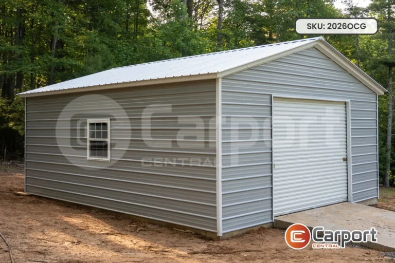 20’ x 26’ One Car Garage