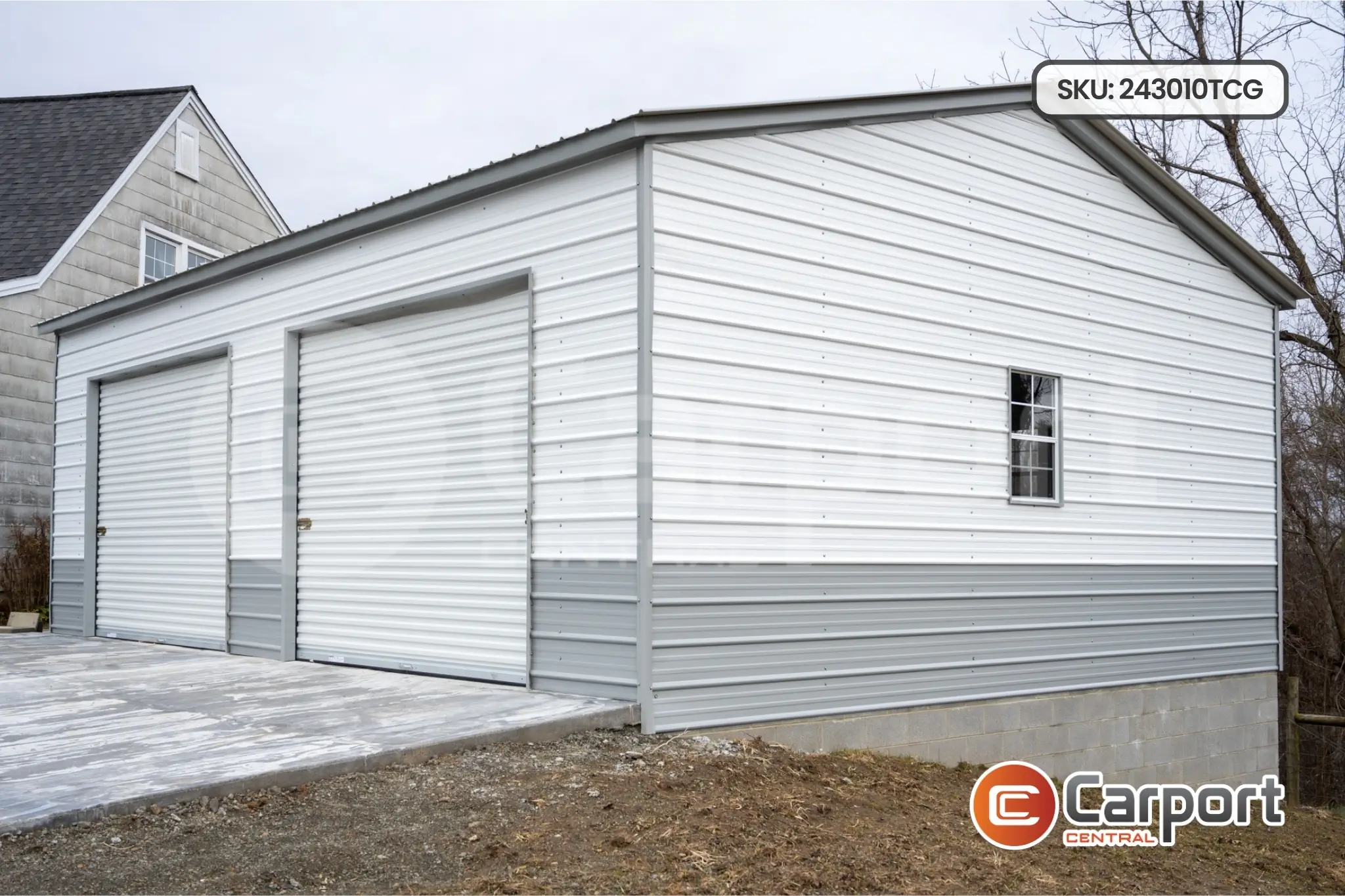 24’ x 30’ x 10’ Two Car Garage