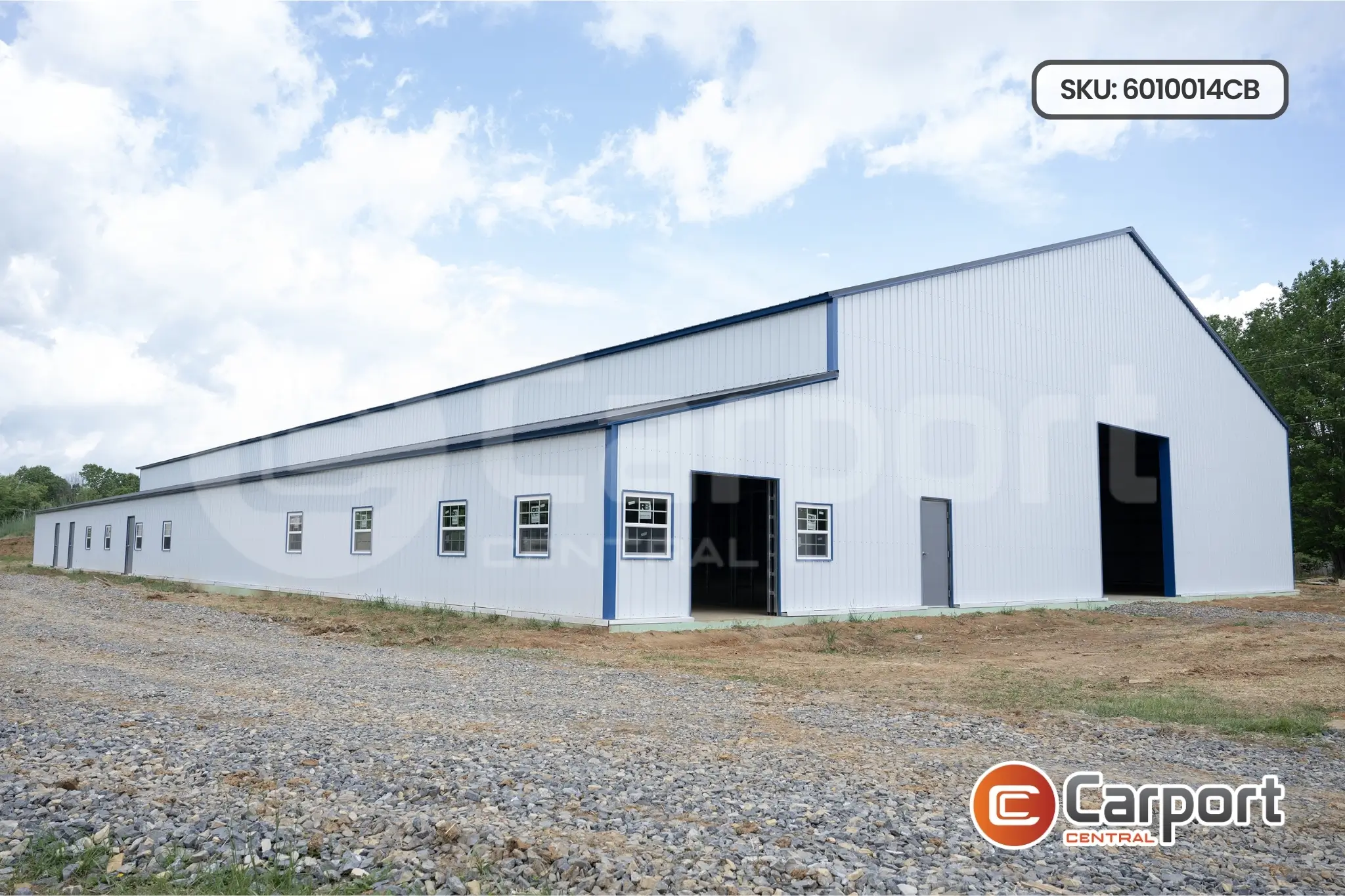 60’ x 100’ x 14’ Commercial Building w/ 50’ x 30’ x 12’ Building Attachment