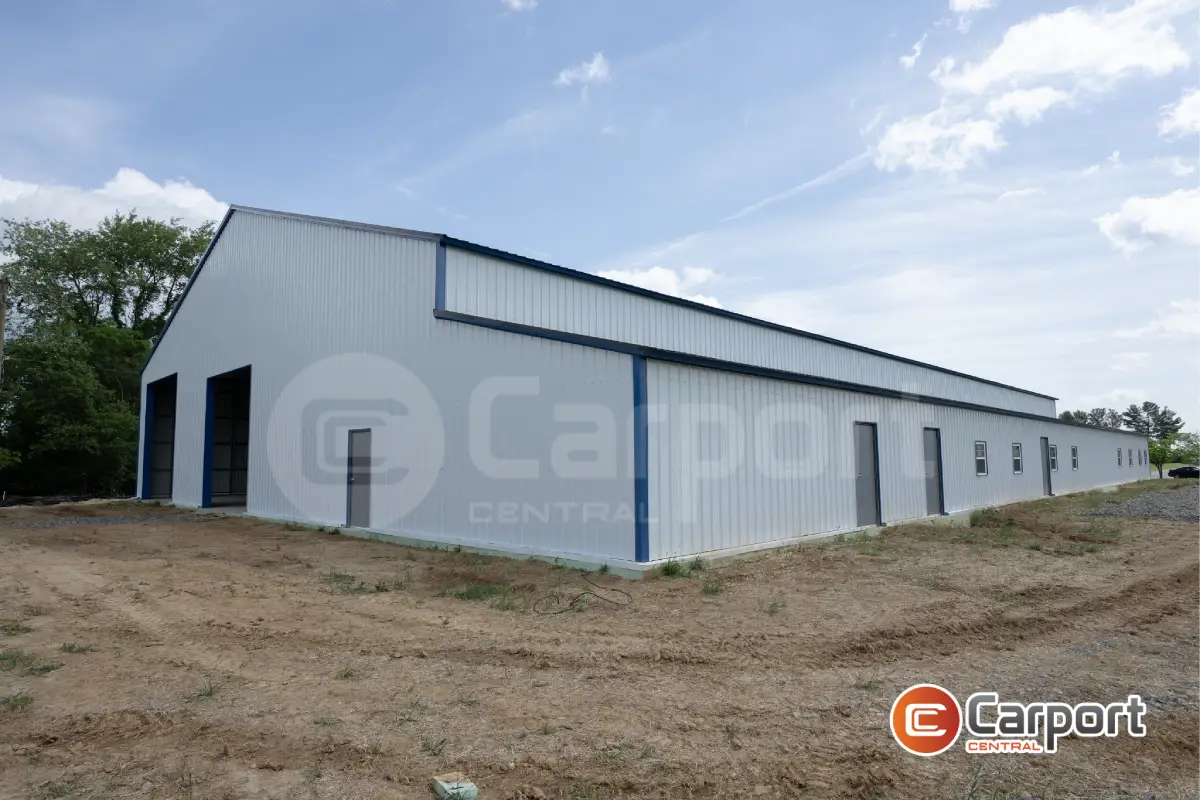 70’ x 160’ x 16’ Commercial Building w/ Lean-To