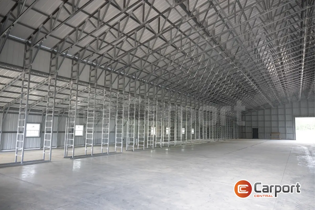 70’ x 160’ x 16’ Commercial Building w/ Lean-To
