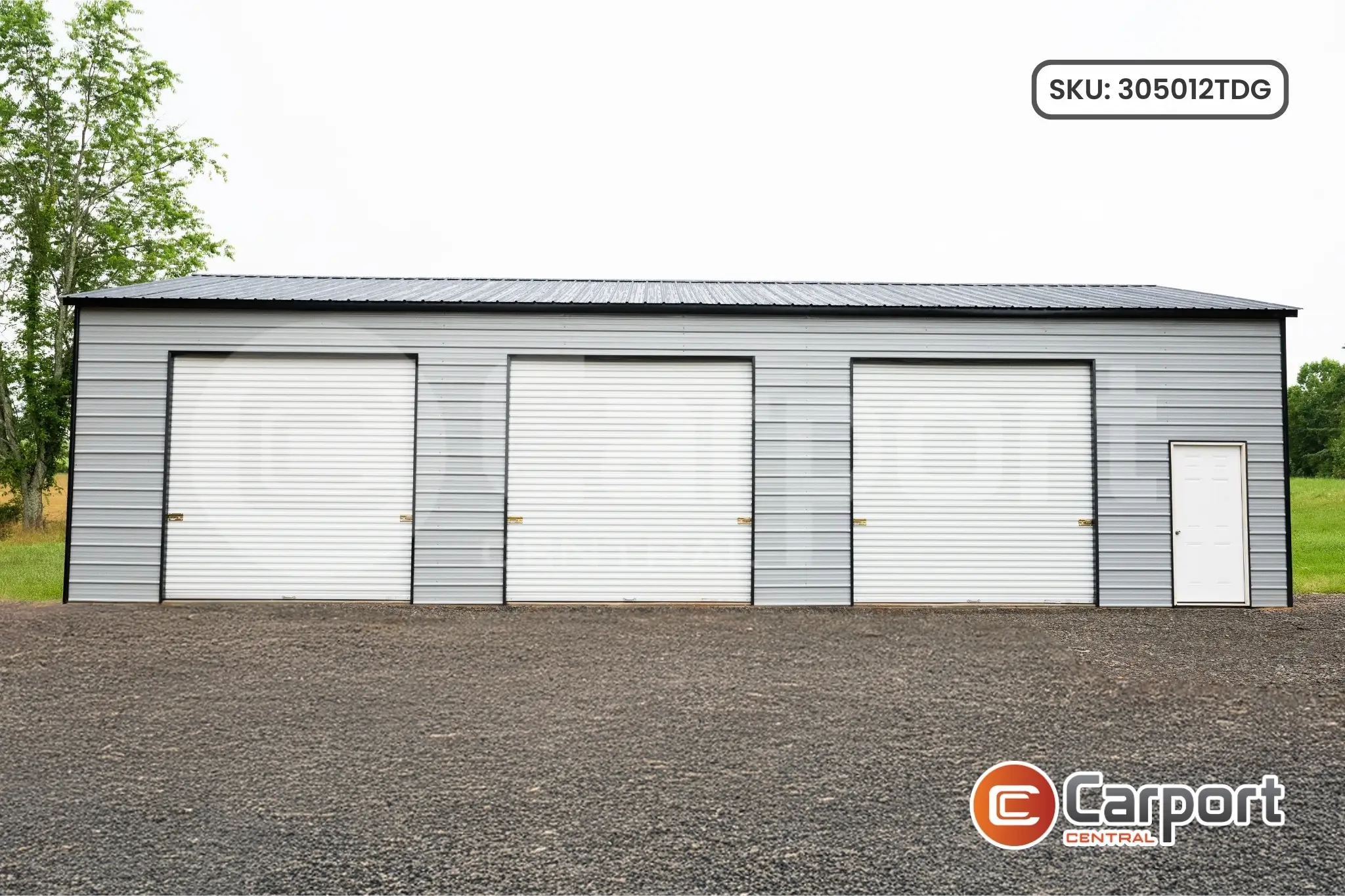 30' x 50 x 12' Triple Door Garage