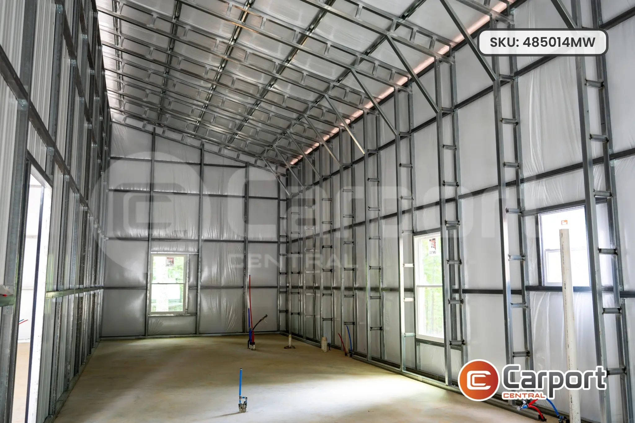 48’ x 50’ x 14’ Metal Workshop - thumbnail 5